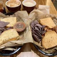 Vegan rueben & avocado melt at Middle Way Cafe in Anchorage