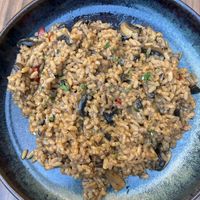 Risotto vegano de champiñones  at Anjo Verde in Braga