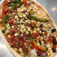 Customized vegan bowl at Chipotle in Shakopee