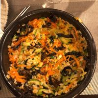 Bibimbap (já misturado) at Little Korea in Troyes