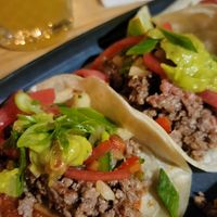 Taco végé with Impossible meat - 18$ at Madame Smith in Montreal