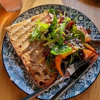 Grilled "cheese" with pumpkin chutney at püük - fein + herausgeputzt in Hamburg