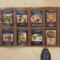 menu at Fragrant Delice in Corsica