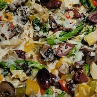 Vegan pizza! at Ribalta Pizza in New York City