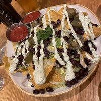Black bean nachos  at Fresh Kitchen & Juice Bar in Toronto
