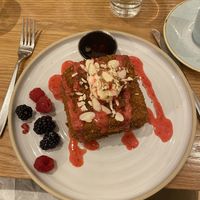 Almond Butter French Toast  at Fresh Kitchen & Juice Bar in Toronto