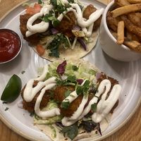Cauliflower tacos  at Fresh Kitchen & Juice Bar in Toronto