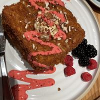 Almond butter french toast  at Fresh Kitchen & Juice Bar in Toronto