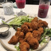 Cauliflower wings  at Fresh Kitchen & Juice Bar in Toronto