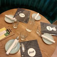 Stylish set up at Fresh Kitchen & Juice Bar in Toronto