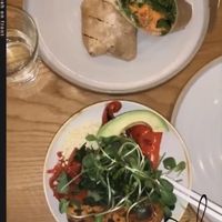 Bowl & Vegan Chicken Wrap with Fries at Fresh Kitchen & Juice Bar in Toronto