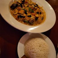 Vegan curry at Elvi's Kitchen in San Pedro
