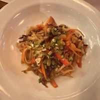 Made vegan - Belizian Asian Fusion w/glass noodles - no added protein   at Elvi's Kitchen in San Pedro