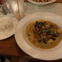 Vegan curry  at Elvi's Kitchen in San Pedro