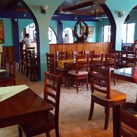 Main seating area at Elvi's Kitchen in San Pedro