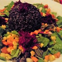 Quinoa Avocado Salad at Elvi's Kitchen in San Pedro