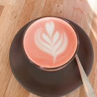 Beetroot latte  at Short + Stout in Chester