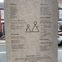 Drinks menu (September 2020) at Short + Stout in Chester