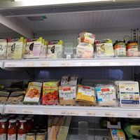 Vegan selection at Rigi Dorfladen in Weggis
