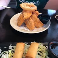 Spring rolls and veggie tempura appetizer at Tony's Sushi in Ocala