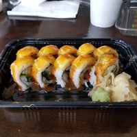 Rolls with a sweet and spicy mango sauce on top at Tony's Sushi in Ocala