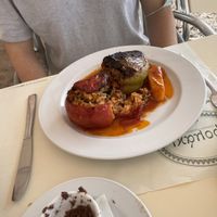 Stuffed veg at To Dromaki in Aegina