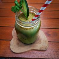 Alkaline juice 🌿 at Kin Cafe in Seminyak