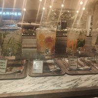 Flavoured water for free at Mr. Farmer - Midtown Hibiya in Tokyo