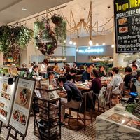 This Hibiya shop is in the food court and is very busy at Mr. Farmer - Midtown Hibiya in Tokyo