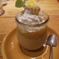 Vegan Mango pudding at Mr. Farmer - Midtown Hibiya in Tokyo