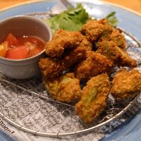 Deep fried avocado at Mr. Farmer - Midtown Hibiya in Tokyo