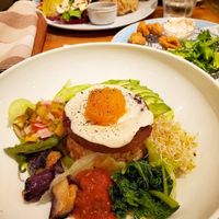 Vegan loco moco at Mr. Farmer - Midtown Hibiya in Tokyo