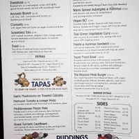 Options at The Cosy Club in Hereford