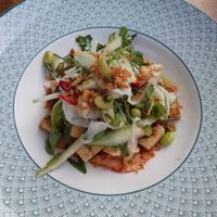 Spicy Asian salad with tofu at The Cosy Club in Liverpool