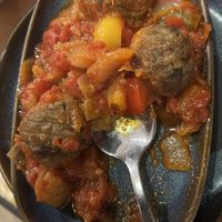 Albondigas vegetales with tomato and veg saucee  at Lola's Tapas Restaurant in Bournemouth