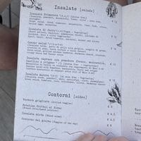 Menu at Aurora in Lezzeno