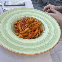 Penne Arrabiata at Aurora in Lezzeno