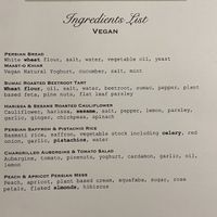 Sample ingredients list - very clear  at Sage & Honey in Burton Upon Trent