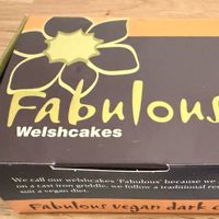 Vegan choc orange Welsh cakes box.   at Fabulous Welshcakes in Cardiff
