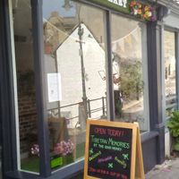 Outside at The Good Heart - Tibetan Memories in Frome