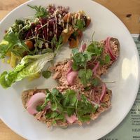 Sourdough with jackfruit  at Buchanan Bistro in Banchory