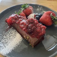 Chocolate torte  at Buchanan Bistro in Banchory