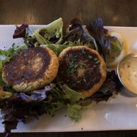 Vegan Tofu Crab Cakes  at Tula Kitchen in Bay Shore