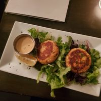 Tofu crab cakes at Tula Kitchen in Bay Shore