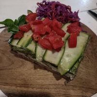 Raw lasagna at Roots Plant-Based Cafe in Da Nang