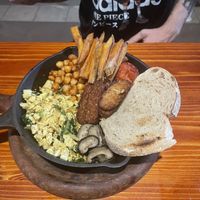 English breakfast  at Roots Plant-Based Cafe in Da Nang