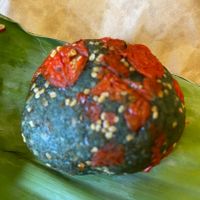 Goji spirulina close up!  at Roots Plant-Based Cafe in Da Nang
