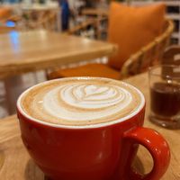 Masala chai latte, hot (55k VND)  at Roots Plant-Based Cafe in Da Nang