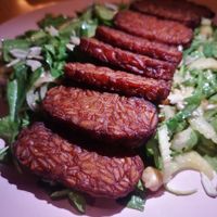 Tempeh salad at Roots Plant-Based Cafe in Da Nang