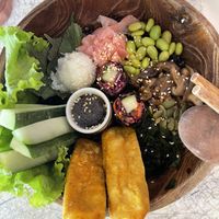 Japanese bowl  at Roots Plant-Based Cafe in Da Nang